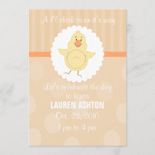 L'l Chick Baby Shower Invitation