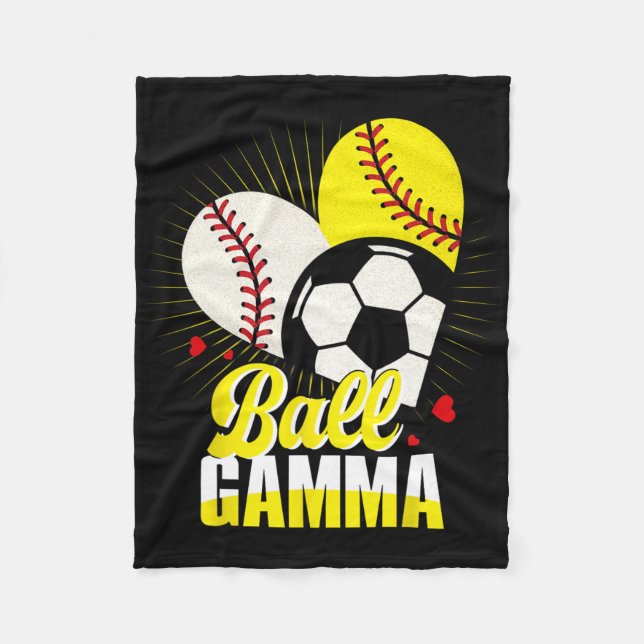 Ll Gamma Sell Softll Soccer Funny Cute Xmas  Fleece Blanket (Front)