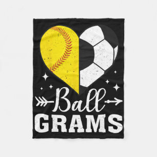 Ll Grams Funny Softll Soccer Grams Fleece Blanket