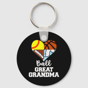 Ll Great Grandma Footll Softll Sketll Volleyll  Keychain