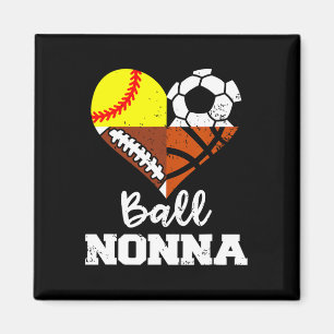 Ll Nonna Soccer Footll Softll Sketll Player Nonna Magnet