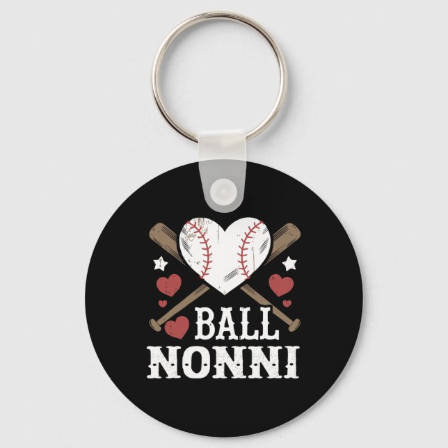 Ll Nonni Sell Heart Nonni  Keychain (Front)