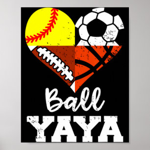 Ll Yaya Soccer Footll Softll Sketll Player Yaya T  Poster