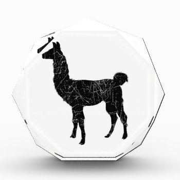 Llama Acrylic Award by lildaveycross at Zazzle