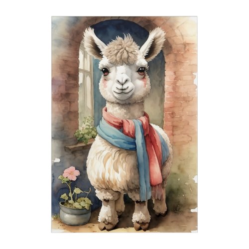 Llama Acrylic Print