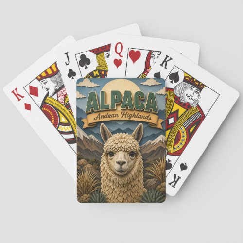 Llama Alpaca Andean Highlands POPCUT Poker Cards