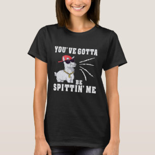 LLAMA ALPACA ANIMAL SPIT PUN SUN GLASSES T-Shirt