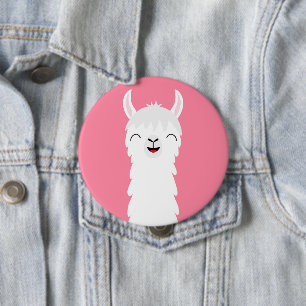 Llama alpaca face button