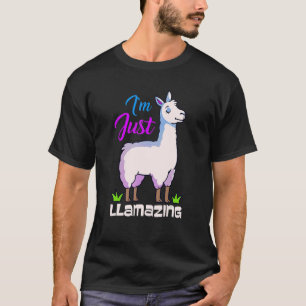 Llama Alpaca Llamas Kids Girls Women T-Shirt
