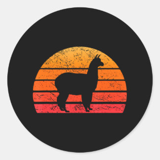 Llama Alpaca Lover Llama Classic Round Sticker