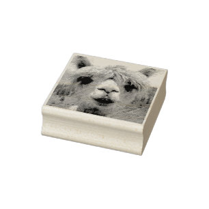 LLAMA ALPACA RUBBER STAMP
