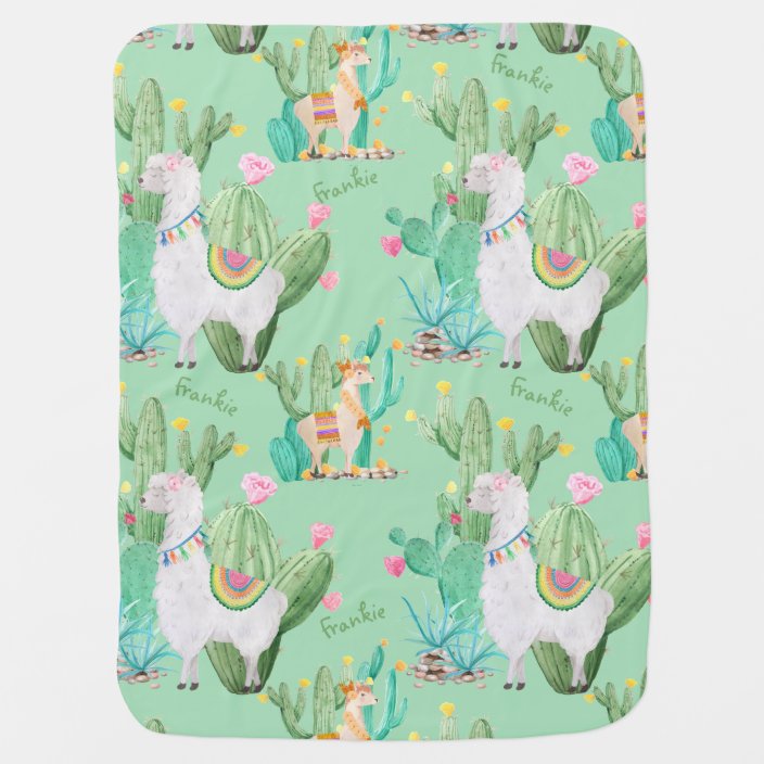 mint green baby blanket