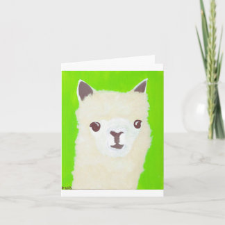 Llama, Animals Card