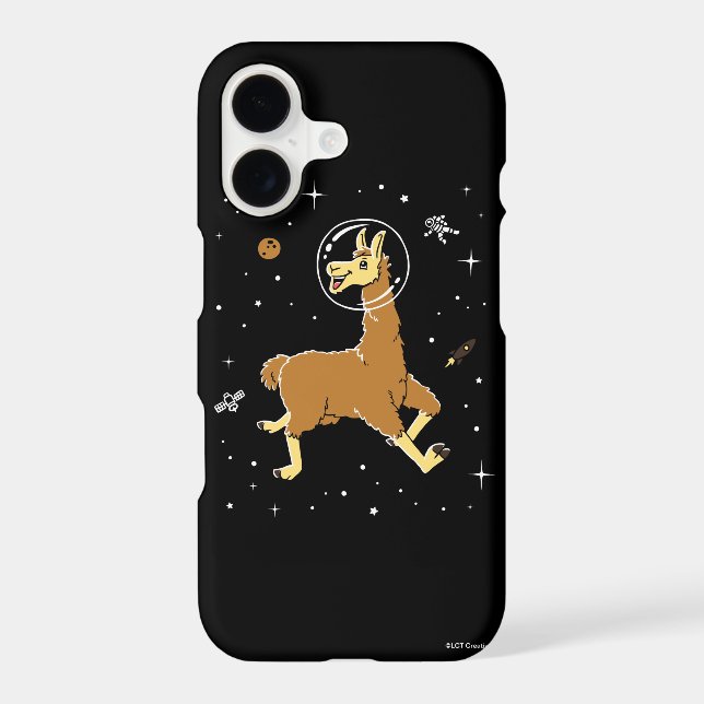 Llama Animals In Space Iphone Case (Back)