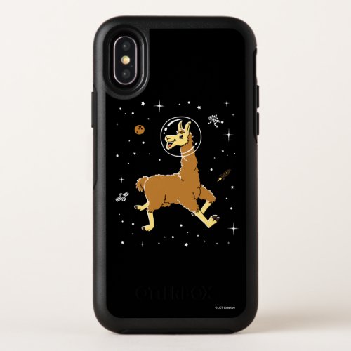 Llama Animals In Space OtterBox Symmetry iPhone X Case