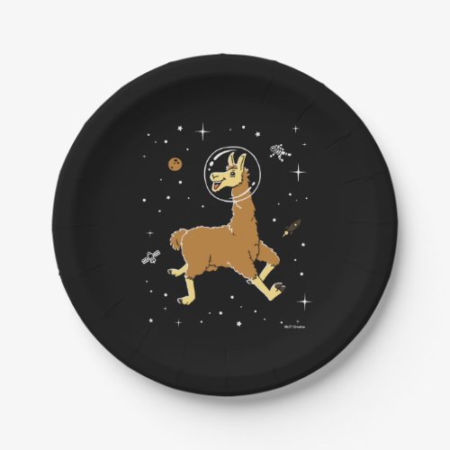 Llama Animals In Space Paper Plates