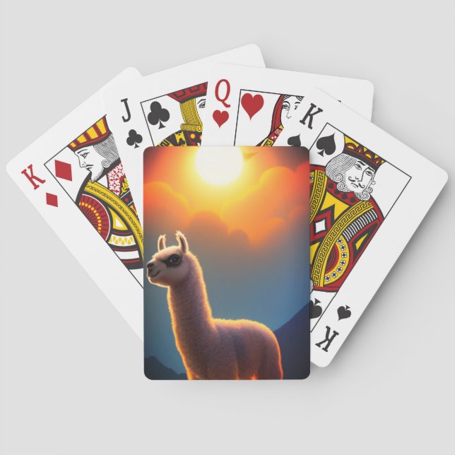 Llama Art Poker Cards (Back)