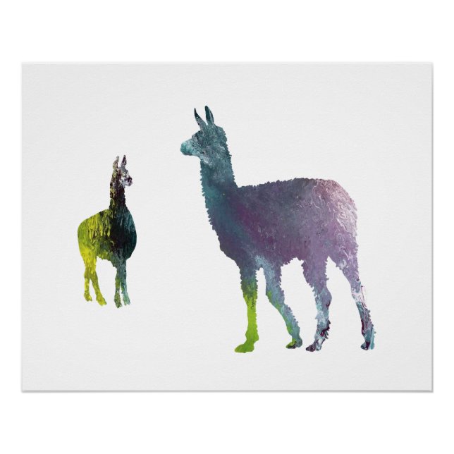 Llama art poster (Front)