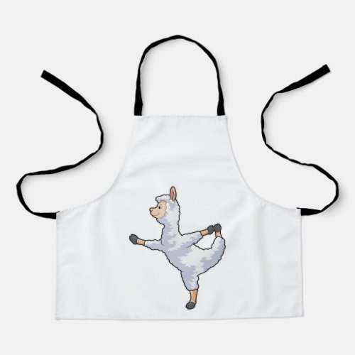 Llama at Yoga Fitness Apron