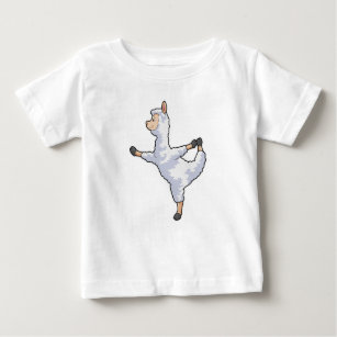Baby And Toddler Girls Short Sleeve 'Little Llama Loves Her Mama' Graphic  Tee