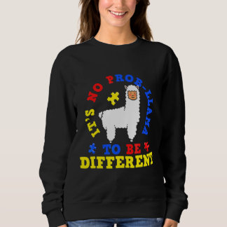 Llama Autism Awareness Awareness Autism Mom Suppor Sweatshirt