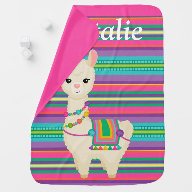 Llama Baby Blanket (In Situ)