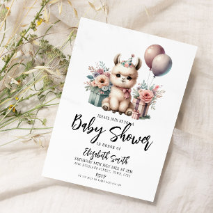 Llama Baby Shower Invitation