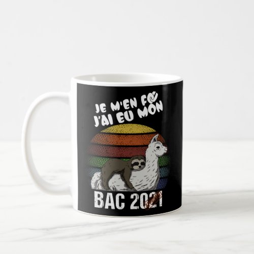 Llama BAC 2021 J M EN FOU Baccalaurat  Tray  Coffee Mug