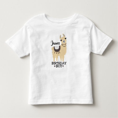 LLama Birthday Alpaca Birthday Toddler T_shirt