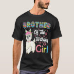 Llama Birthday Brother Of The Birthday Girl Farm B T-Shirt<br><div class="desc">Llama Birthday Brother Of The Birthday Girl Farm Birthday</div>