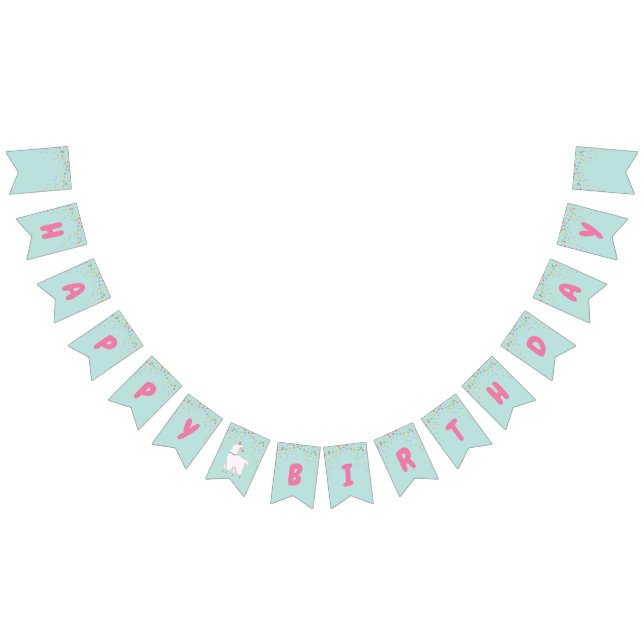 Llama Birthday Bunting Flags (All)