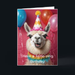 Llama Birthday Have a llama-zing birthday!  Card<br><div class="desc">Designed by The Arty Apples Limited




generativecontent</div>
