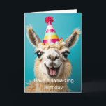 Llama Birthday Have a llama-zing birthday!  Card<br><div class="desc">Designed by The Arty Apples Limited




generativecontent</div>