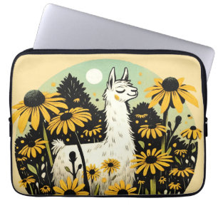 Llama Black Eyed Susans                            Laptop Sleeve