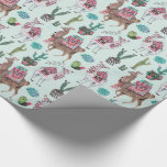 Llama | blue | Wrapping Paper Llama | blue | Wrapping Paper
