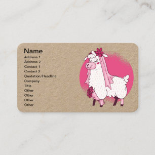 Llama Bride Business Card