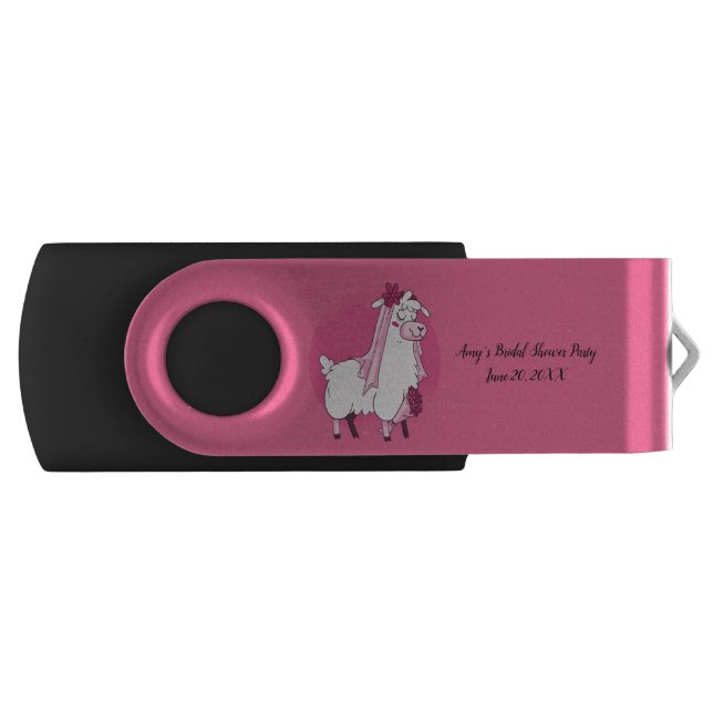 Llama Bride Flash Drive (Front)