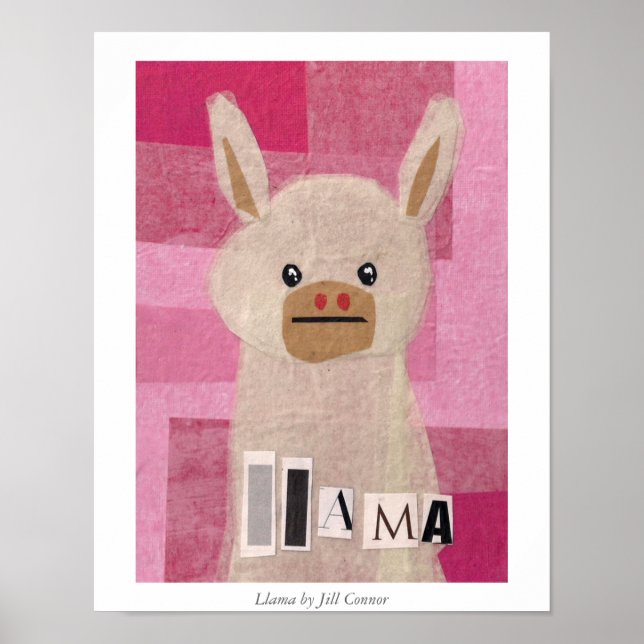 Llama by Jill Connor Poster (Front)