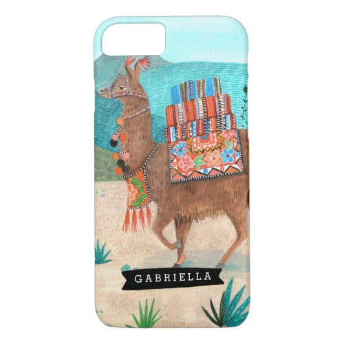 Llama Cactus Tropical  Iphone Case