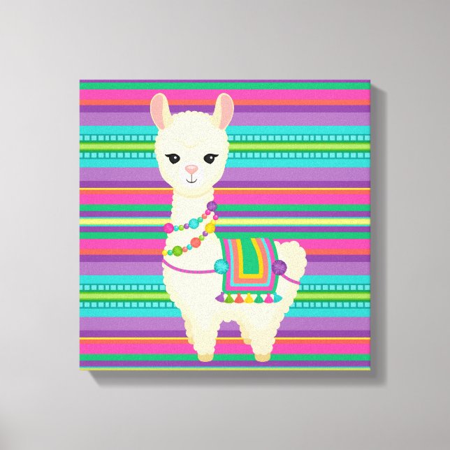 Llama Canvas Print (Front)
