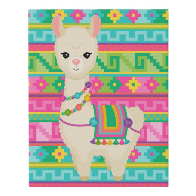 llama Canvas Wall Art (Front)
