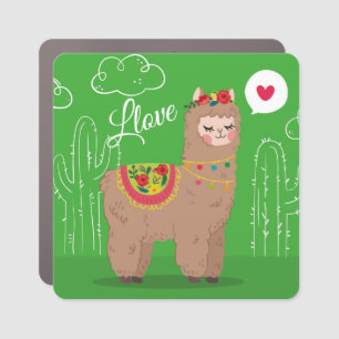 LLama Car Magnet