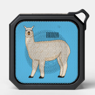 Llama cartoon illustration  bluetooth speaker