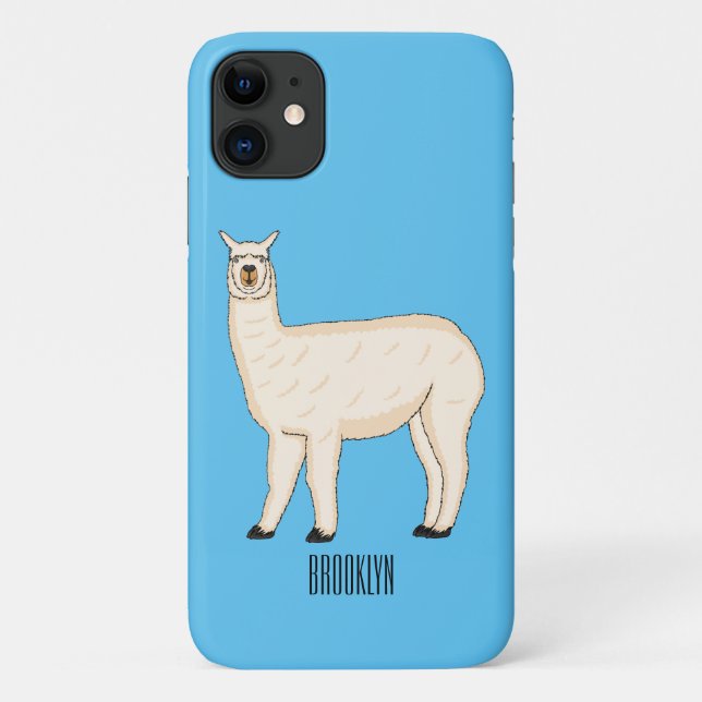 Llama cartoon illustration  Case-Mate iPhone case (Back)