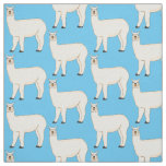 Llama cartoon illustration  fabric