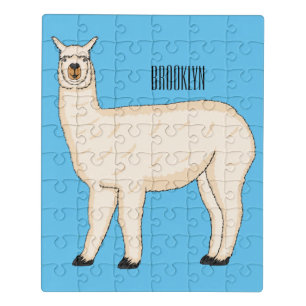 Llama cartoon illustration jigsaw puzzle