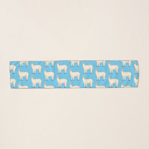 Llama cartoon illustration scarf