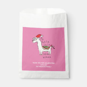 Llama Christmas Kids Cute Funny Favor Bag