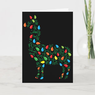 Llama Christmas Lights Sturdy Animals Lover Alpaca Card