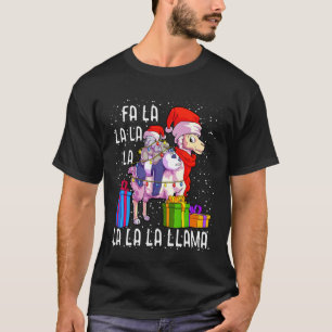 Llama Christmas Pajama Panda Koala Lover T-Shirt
